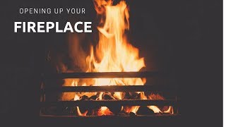 How to Open Your Fireplace and Chimney [upl. by Nnaillij]