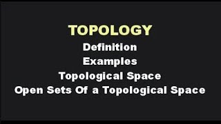 T1TOPOLOGY DefinitionExampleTopological SpaceOpen Sets Of a Topological SpaceTopologyI [upl. by Eamon]