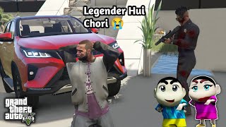 GTA 5 Fortuner Legender Steal By Chor 😭😨 Shinchan Crying Alot 🥺😭💔 PS Gamester [upl. by Acemaj]