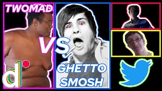 Ghetto Smosh Smokes Twomad on Twitter  Guest Starring Roseanne Barr  Degeneracy LIVE 13 [upl. by Necila]