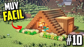 COMO HACER una CASA en MINECRAFT SURVIVAL de MADERA [upl. by Lehacim381]