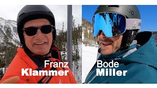 Skiing with Franz Klammer and Bode Miller [upl. by Aduh913]