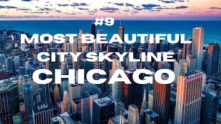 Chicago 9 Most Beautiful City Skyline Aerial Ground amp Time Lapse Footage Interesting Facts  Music [upl. by Arika]