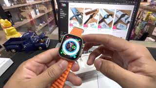 SMARTWATCH W68 ULTRA Série 8  Como Aparece as Mensagens de Whatsapp Facebook e Instagram [upl. by Nelac540]