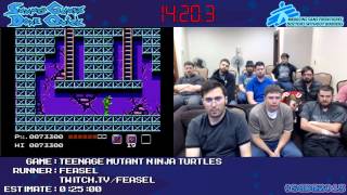 Teenage Mutant Ninja Turtles Speed Run in 02621 by feasel SGDQ 2013 NES [upl. by Briny]