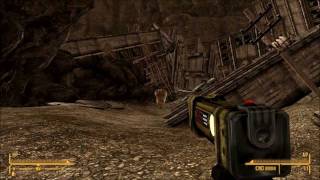 Fallout New Vegas Lonesome Road DLC Bonus Deathclaw Mini Boss Rawr [upl. by Berkow464]