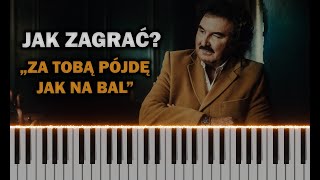 Krzysztof Krawczyk  Za tobą pójdę jak na bal 🎹 Piano Tutorial  Nuty [upl. by Jennilee]