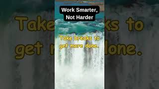 Work Smarter Not Harder goals smarternotharder smartereveryday paceyourself motivation [upl. by Faletti526]