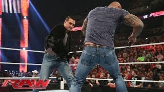 Batista clashes with Alberto Del Rio Raw Feb 3 2014 [upl. by Orly]