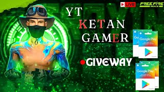 Free Fire Live Giveaway Custom Room  FF Live Team Code Giveaway  FF livegaminglive ytketangamer [upl. by Ailam]