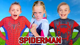 Spiderman The Movie Kids Fun TV SpiderMan Compilation Video [upl. by Winebaum]