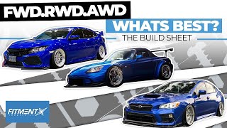 FWD vs RWD vs AWD Cars Whats best  The Build Sheet [upl. by Nevetse]