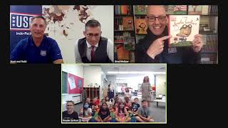 Author Brad Meltzer speaks to DoDEA Pacific classrooms [upl. by Keverian]