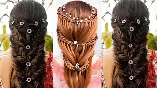 Easy Knot Braid l Messy braid Hairstyles l Engagement look l Bridal hairstyles l wedding hairstyles [upl. by Calv]