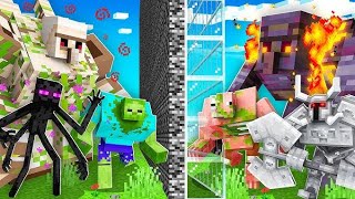 Minecraft mob battle  part 1 [upl. by Kcirddec]