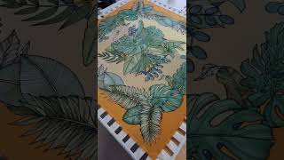 Tropica neckerchief 110×110 centimeters art batiksilk artist batik painting [upl. by Meingoldas189]