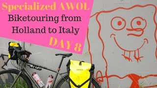 Specialized AWOL bike touring  From Holland to Italy day 8 [upl. by Auvil]