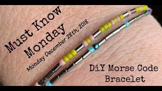 DIY Morse Code Bracelet Jewelry Making [upl. by Ibbob]