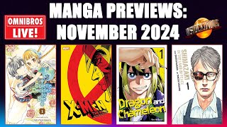 UPCOMING MANGA FOR NOVEMBER 2024  Omnibros Live [upl. by Haimaj]