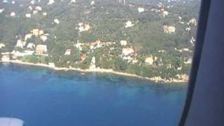 Landeanflug auf Corfu Airport [upl. by Elrem577]