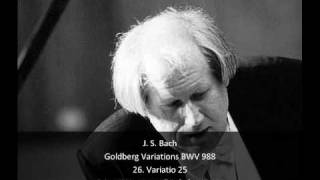 J S Bach  Goldberg Variations BWV 988  26 Variatio 25 2632 [upl. by Anole]