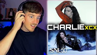 Reacting to Charli xcx performing 360 amp Sympathy is a knife Live on SNL [upl. by Oigaib]