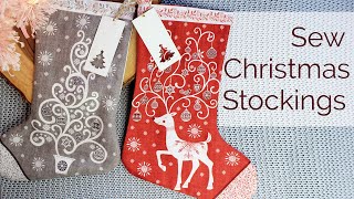 Sew Christmas Stockings from Scandi Stockings Quilt Panel [upl. by Stevie651]