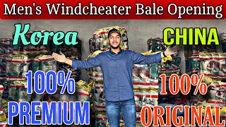 🔥Men’s Windcheater🔥  Bale Unboxing😱  Korea  China  Taiwan 🇹🇼 All Varieties  export wholesale [upl. by Laina]