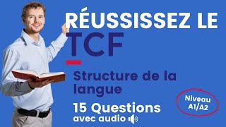 Entraînement TCF  structure de la langue niveau A1A2 [upl. by Willabella110]