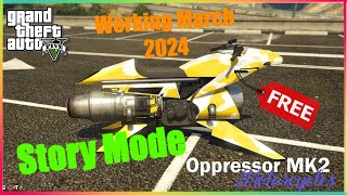 GTA 5  How to Get the Oppressor MK2 in GTA 5 for Free with No MODS Working March 2024 [upl. by Ylra]