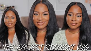 I Tried On The Easiest Straight Wig  ALIPEARL HAIR Readytogo Glueless 7x5 Closure Wig Install [upl. by Pren]