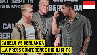 PANASSS🔥 Canelo vs Berlanga Press Conference Subtitle Indonesia 🇮🇩 [upl. by Anelaf]