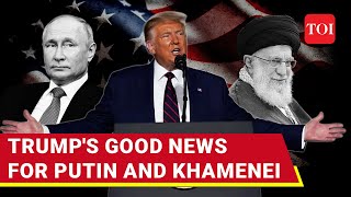 Trumps Bombshell Hint On Putin Khamenei Big Announcement On Russia Iran Sanctions [upl. by Vita]