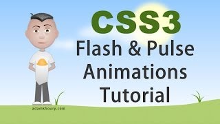 CSS3 Flash and Pulse Effects Animation Tutorial [upl. by Ytinav]