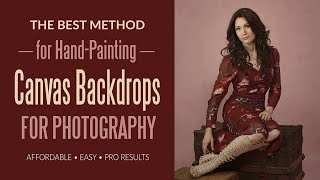 How to Paint a Canvas Backdrop BEST METHOD for Photography [upl. by Tebzil948]