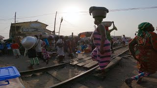 AFRICA RAILWAY MARKET GHANA ACCRA AGBOGBLOSHIE [upl. by Alo]