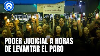 Trabajadores del Poder Judicial en vilo para seguir el paro [upl. by Teece]