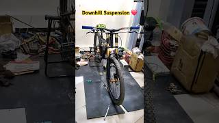 Finally downhillbike Suspension Installedviral ytshorts suspension foxsuspension srsuntour [upl. by Suoicerp]