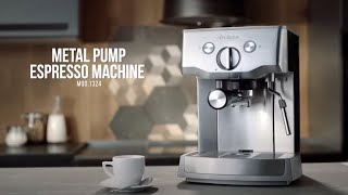 Pump Espresso Machine for Pods and Ground Coffee  Ariete 1324 [upl. by Fortuna733]