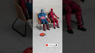 Deadpool vs captain American ne mari goli🦅viral shotrs [upl. by Chucho291]