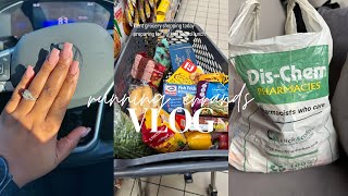 Vlog Dischem haul Few Clothes haul Nails runningerrands vlog fyp [upl. by Ainimreh797]