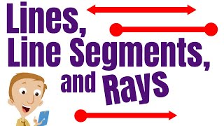 Lines Line Segments and Rays for Kids [upl. by Enamrahs919]