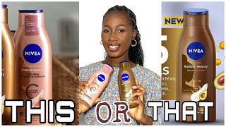 NEW NIVEA BODY LOTION REVIEW  PROS amp CONS BENEFITS Which Should You Buy [upl. by Nilrak]