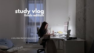 study vlog  preparing for finals pulling allnighters etc [upl. by Galloway813]