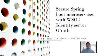 Secure your spring boot API with WSO2 OAuth [upl. by Esya]