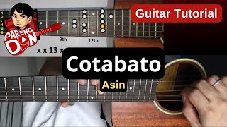 COTABATO ASIN guitar tutorial Lead amp Chords [upl. by Mihcaoj]