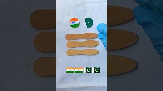 Indian flag 🇮🇳 Pakistan flag 🇵🇰 I love My India 🇮🇳independenceday republicday shotsfeed india [upl. by Amsab]