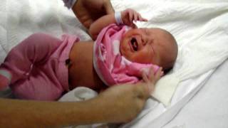 Newborn Baby girl getting dressed leaving hospital [upl. by Klenk]