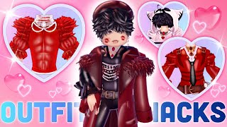 10 Valentines Outfit Hacks for Masc Players 💕 You Must Try in Royale 🏰 High for EVERFRIEND  ROBLOX [upl. by Suirtimid]