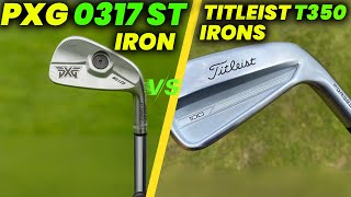 PXG 0317 ST Iron VS Titleist T350 Irons Review and Comparison [upl. by Amilb2]